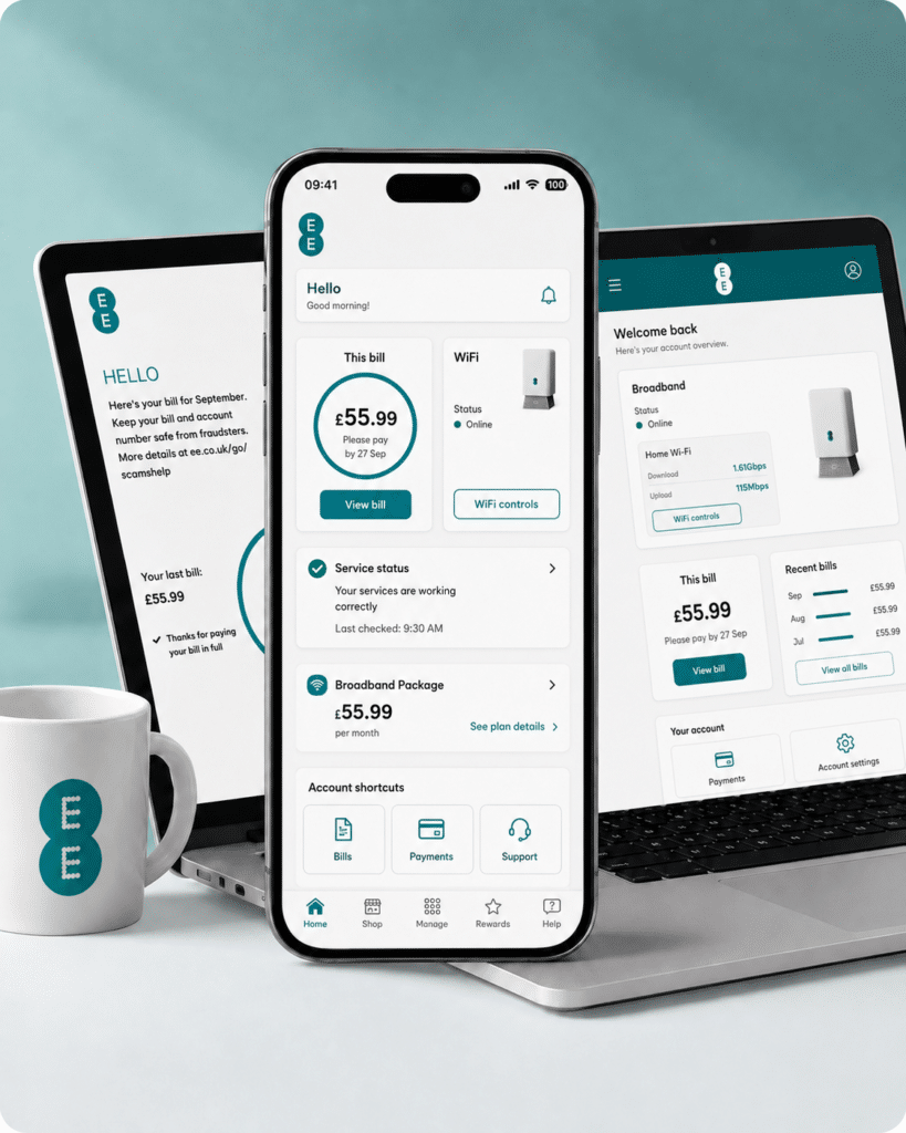 EE app and account image