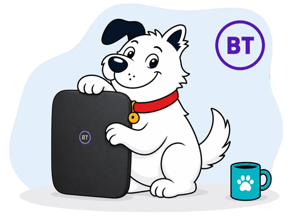 bt routers mascot