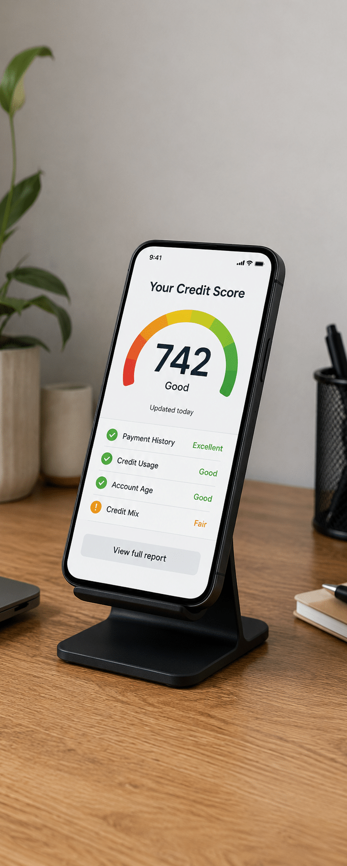 fibredog illustration showing a broadband credit check
