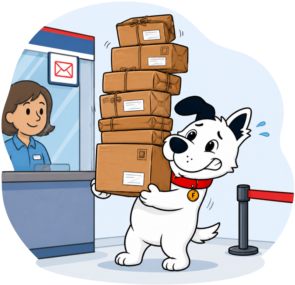 post office dog
