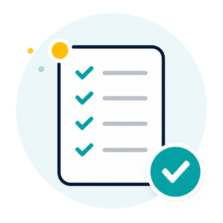 Checklist representing Fibredog's clear methodology