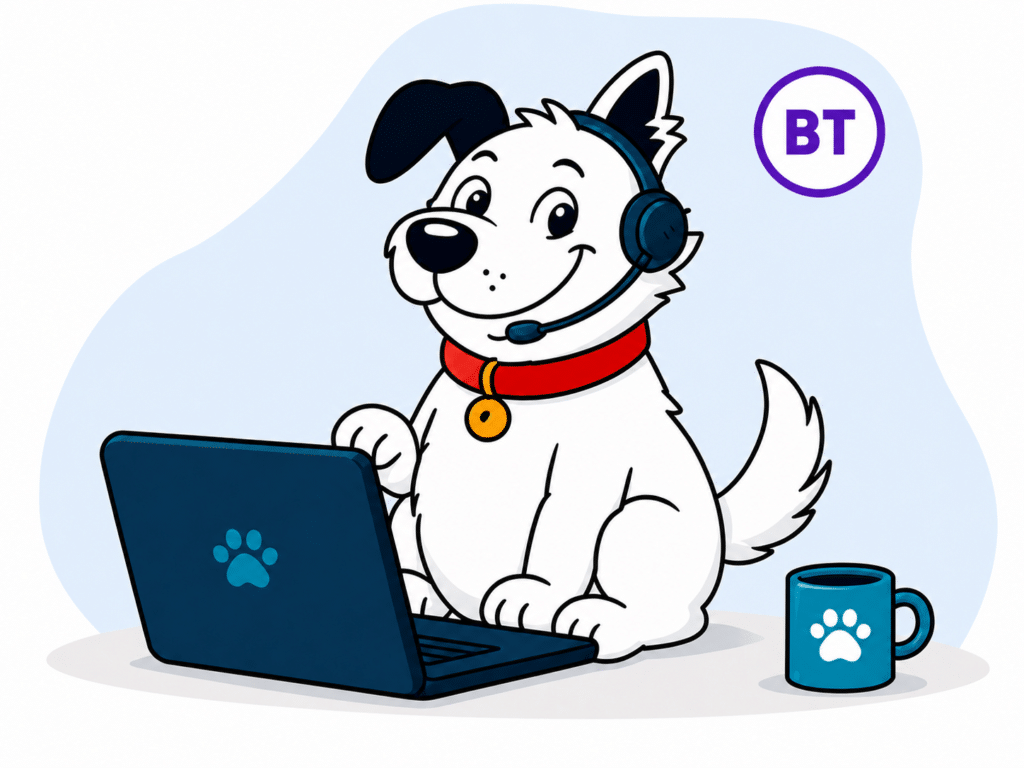 bt customer service mascot