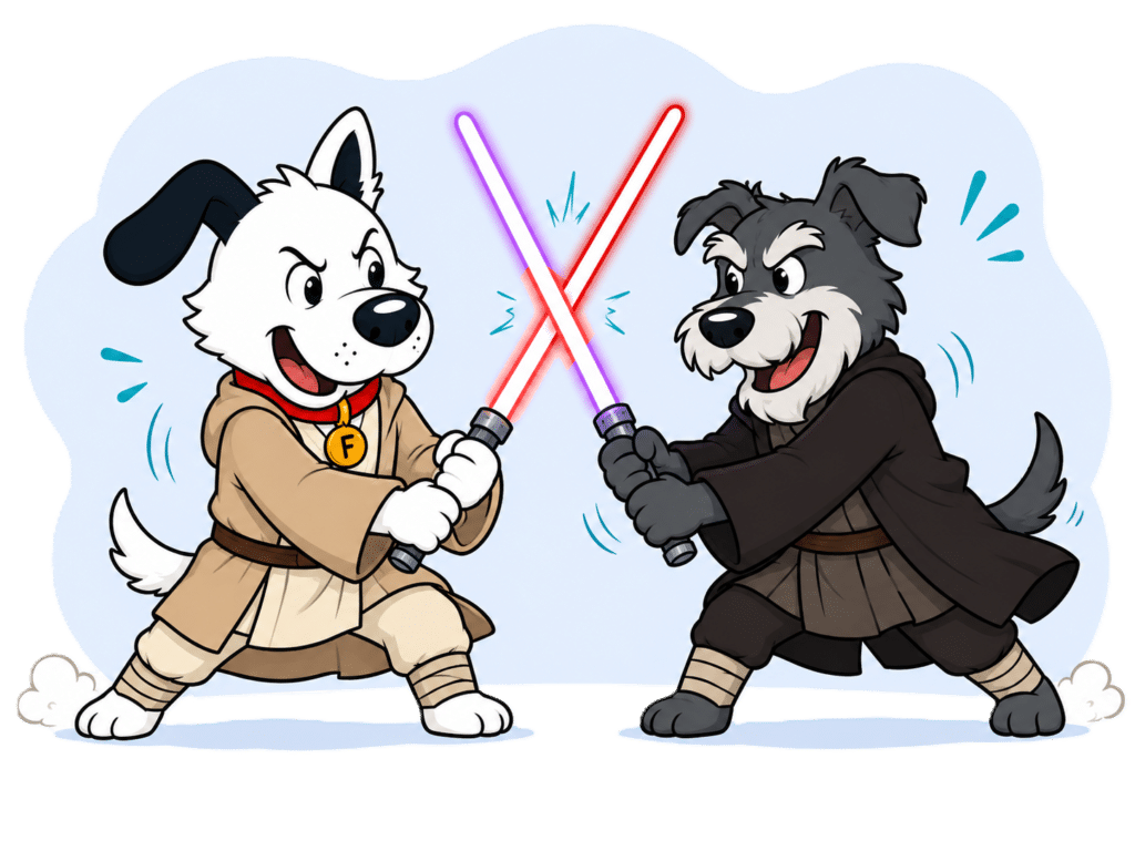 fibredog duelling virgin media bt openreach jedi