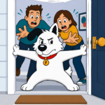 fibredog mascot obstructing exit 1