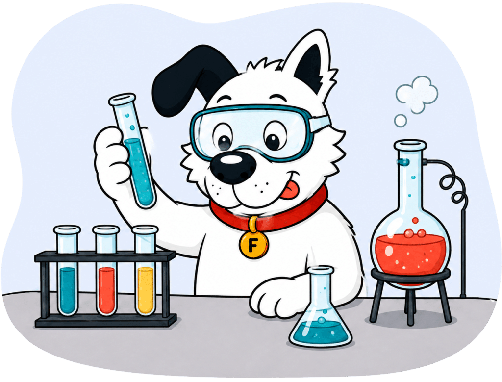 methodology hero mascot chemistry set