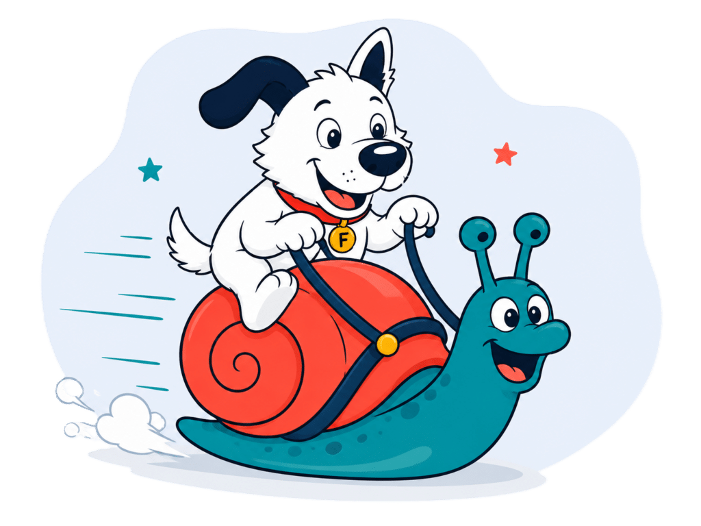 minimum speed dog mascot