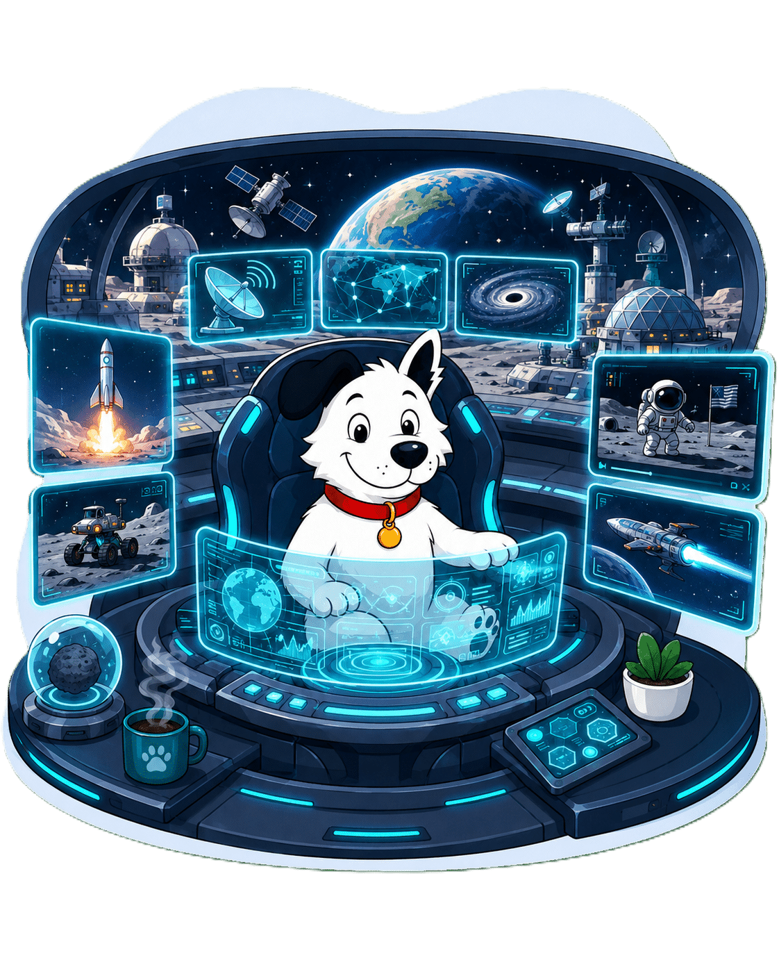 fibredog mascot using an absurdly advanced multi-gigabit broadband setup