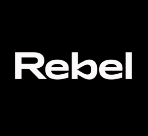 rebel logo on black