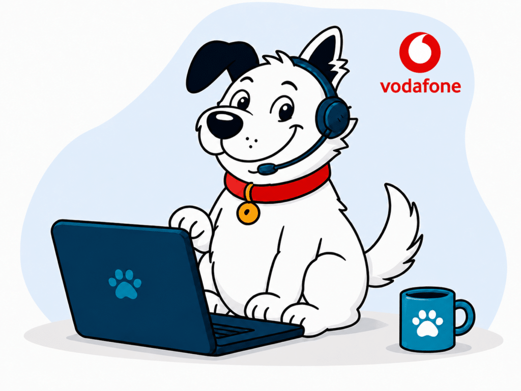 vodafone broadband customer service mascot