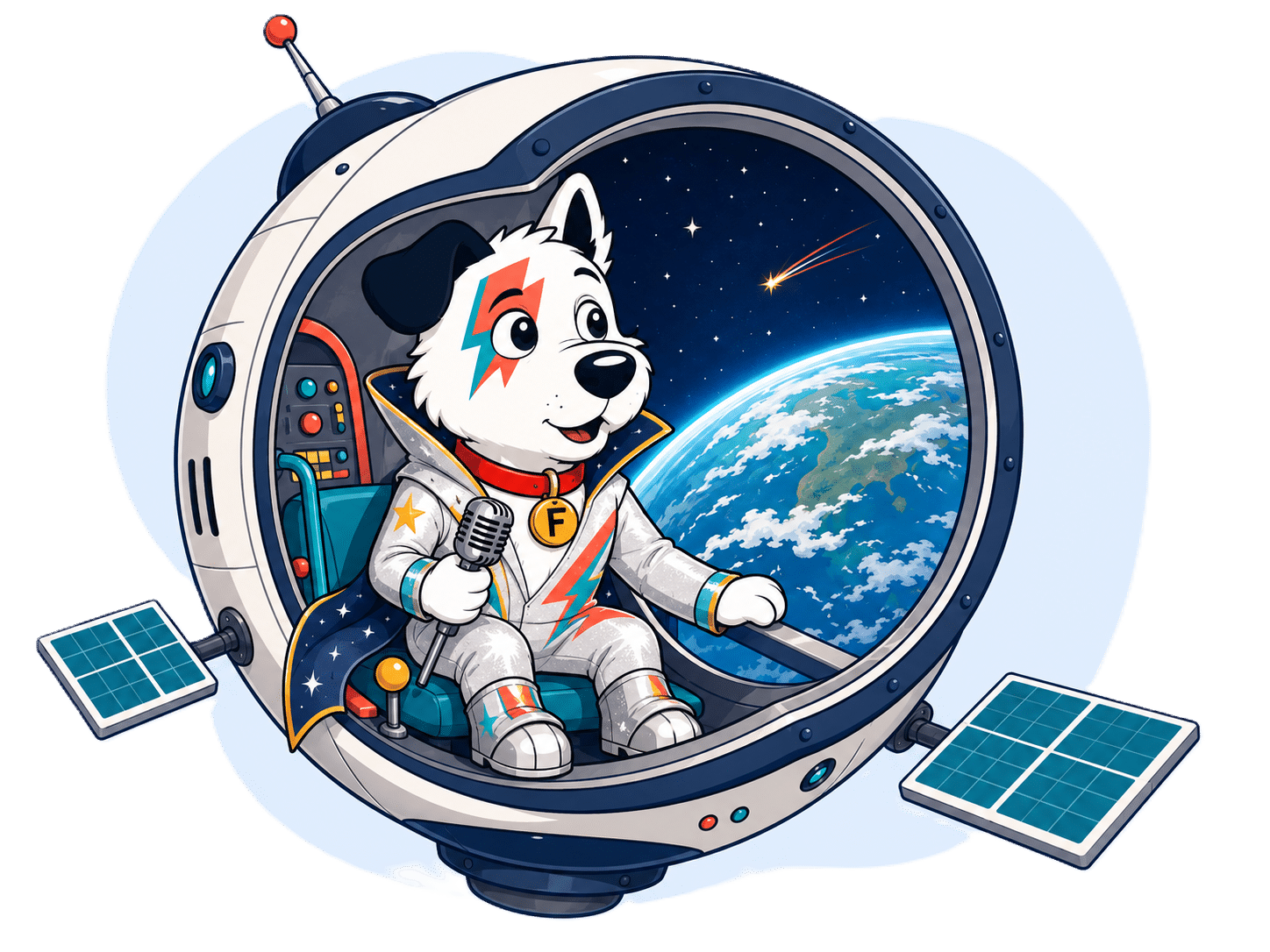Mascot in space