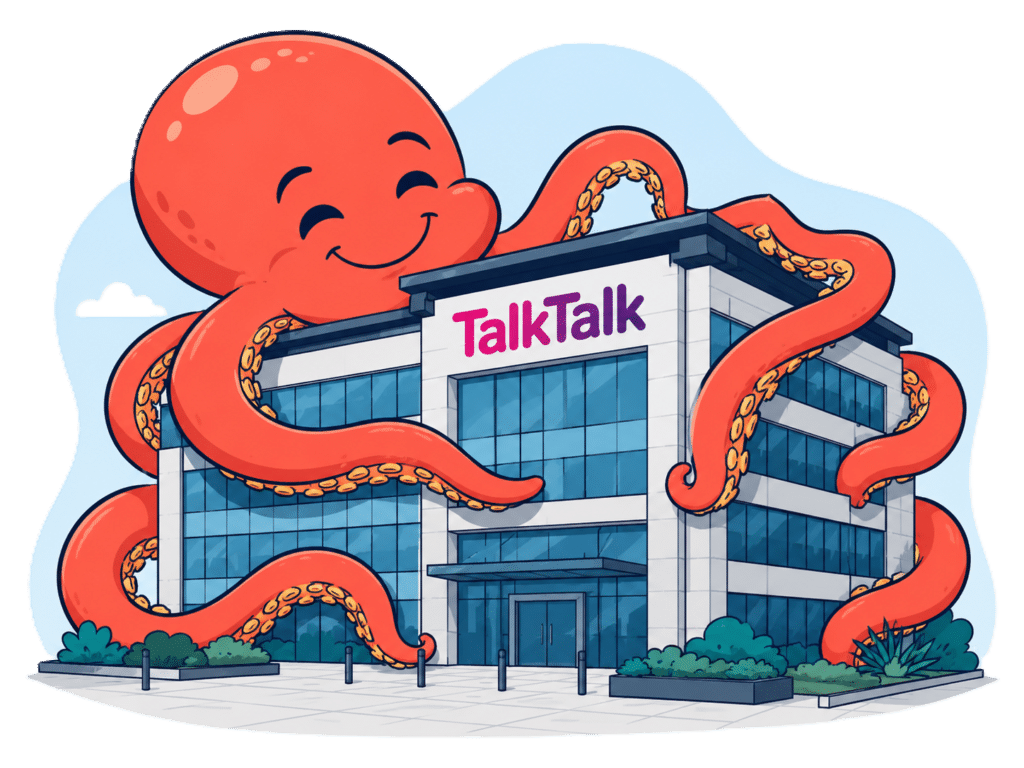 TalkTalk head office being taken over by octopus